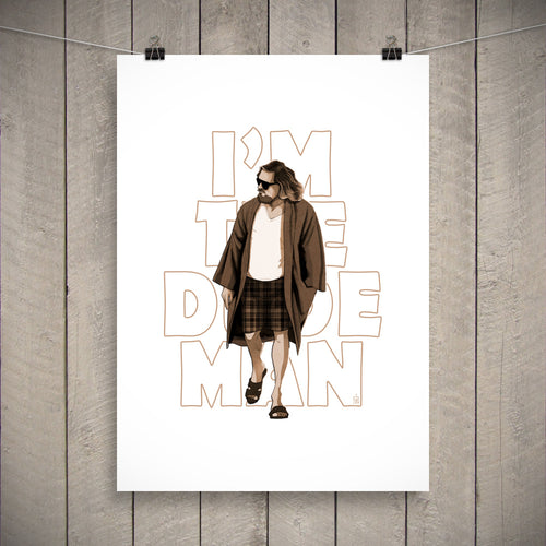 Affiche DUDE / blanc